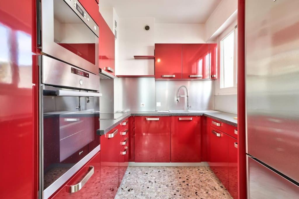 L29 Lenval Beach At 1Min Walk To Sea Front Ac Balcony Nice Luaran gambar